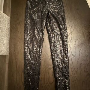 Forever 21 Sparkling Black Pants